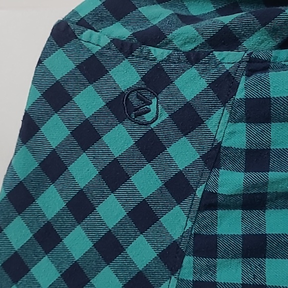 2 FOR💲1️⃣ Shaun White Aqua / Black Plaid Youth Size Large (12-14) Shirt - Picture 6 of 10